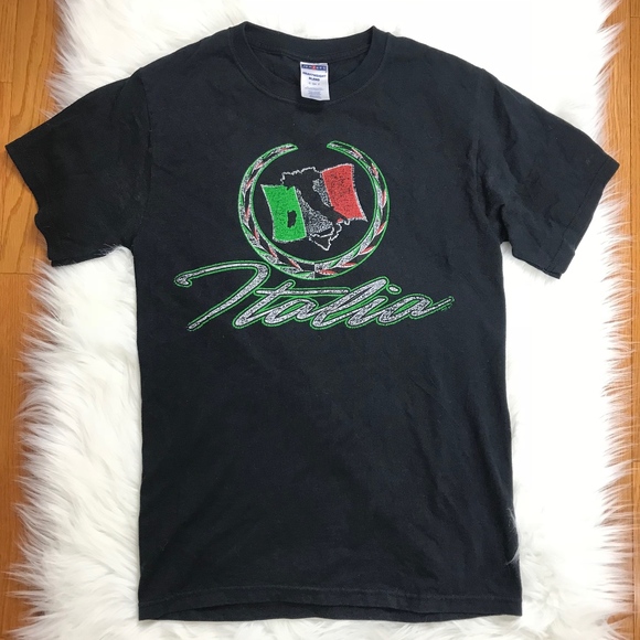 ☀️Women's Jerzees Italia Graphic Tee Shirt, Small - Picture 1 of 4